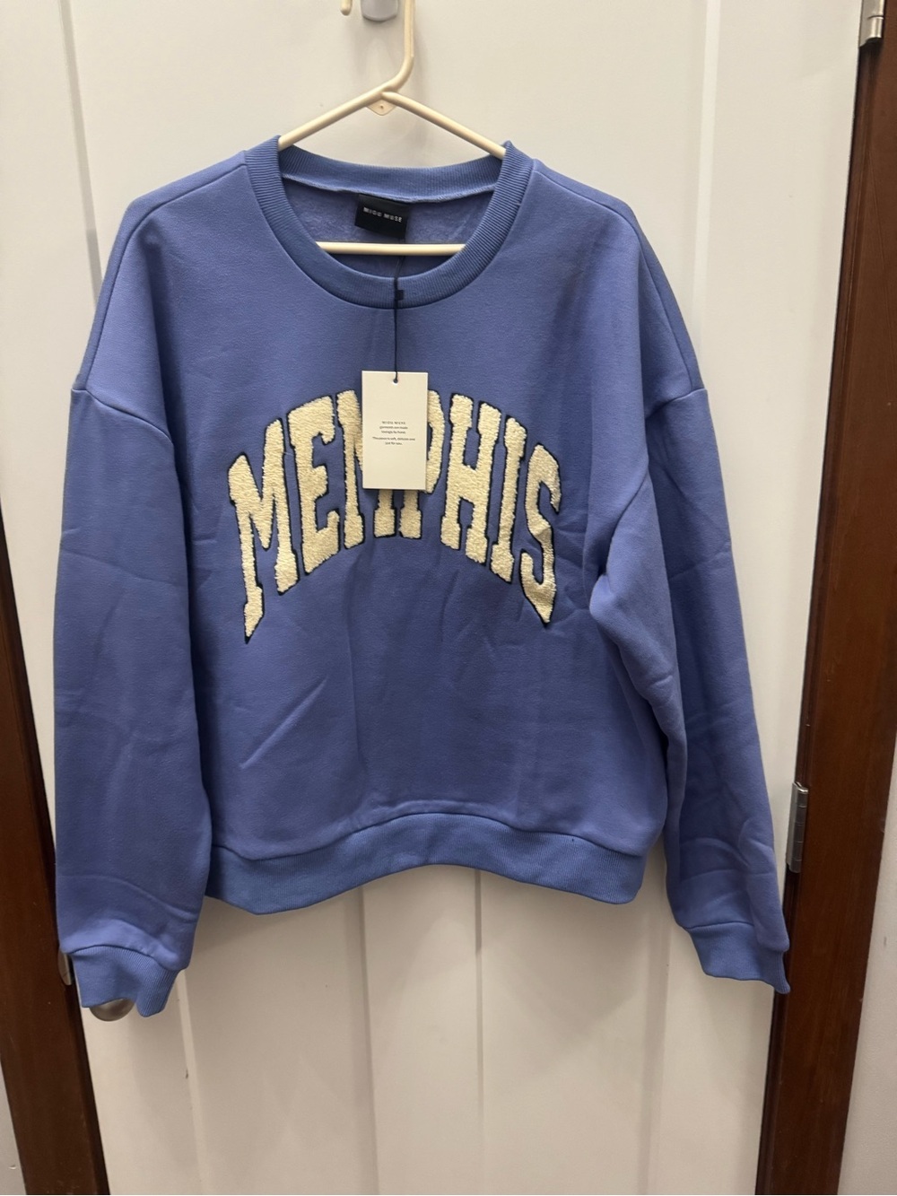 Memphis Crewneck Sweatshirt in Periwinkle Blue